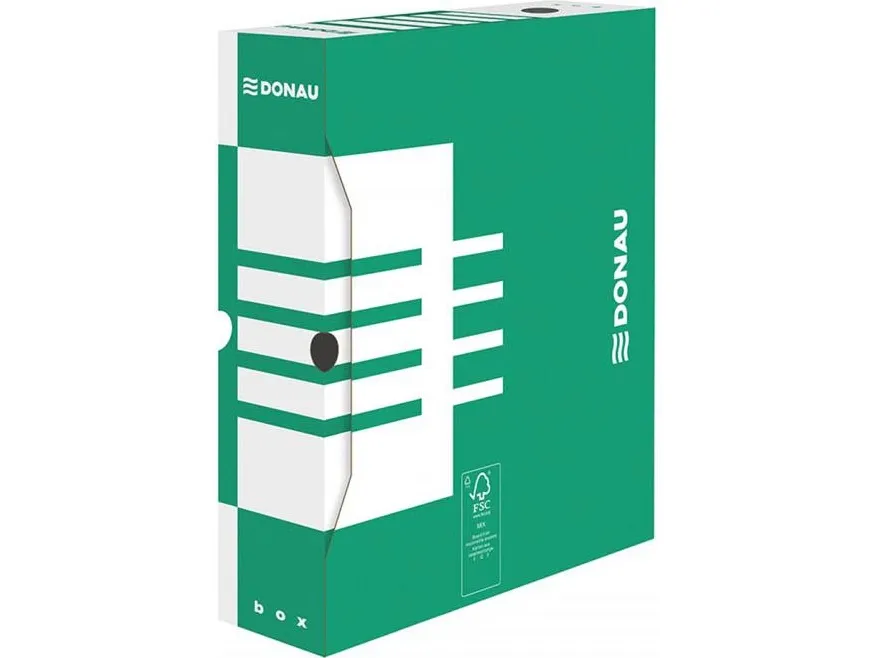 Donau PUDLO arkivboks 80 mm 80x340x297 mm grønn