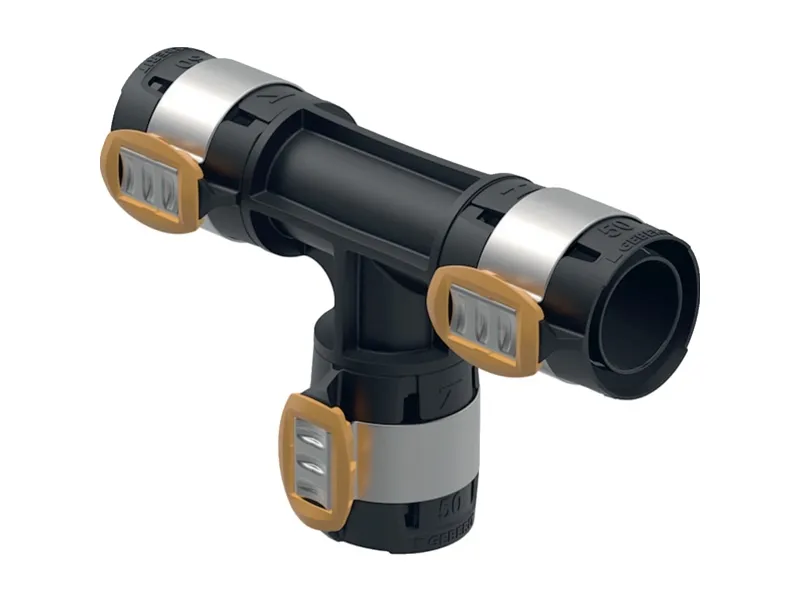 T-stykke FlowFit lige PPSU ø75mm