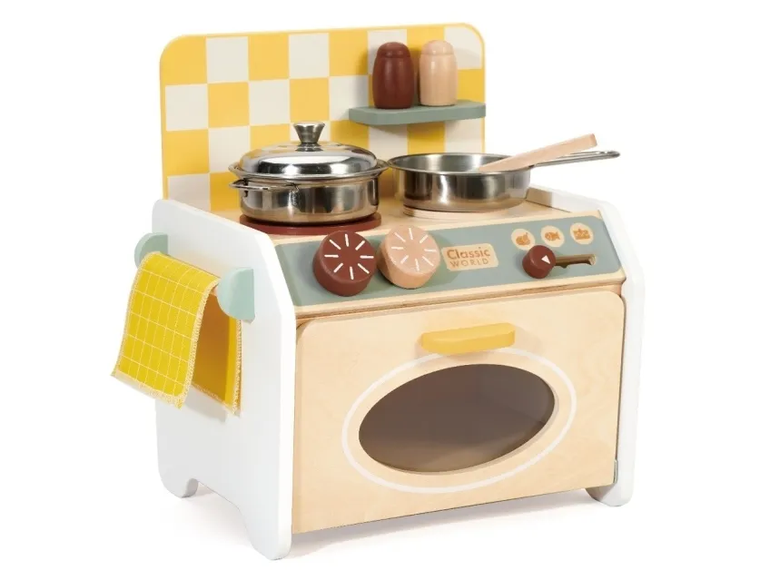 Classic World mini leke-kjøkken i tre (fra 3 år)