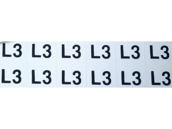 Ergom selvklebende merker ZS D12 / L3 16 x 11,5 mm (E04ZP-02030400700)