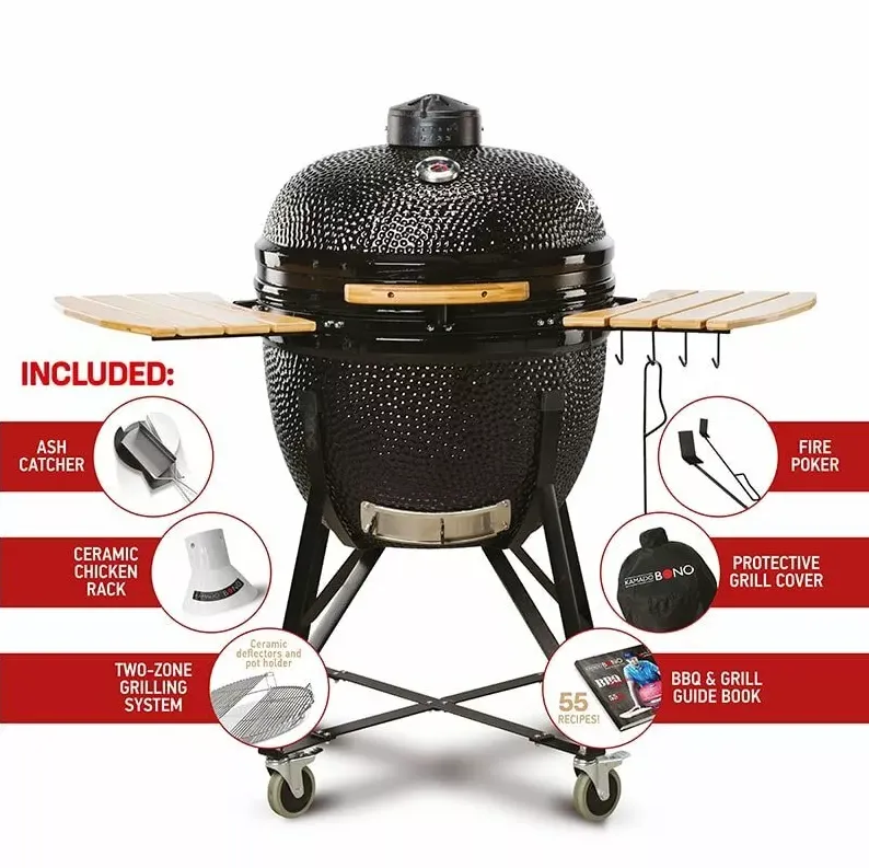 Kamado BONO LIMITED kullgrill til hage 64 × 64 cm