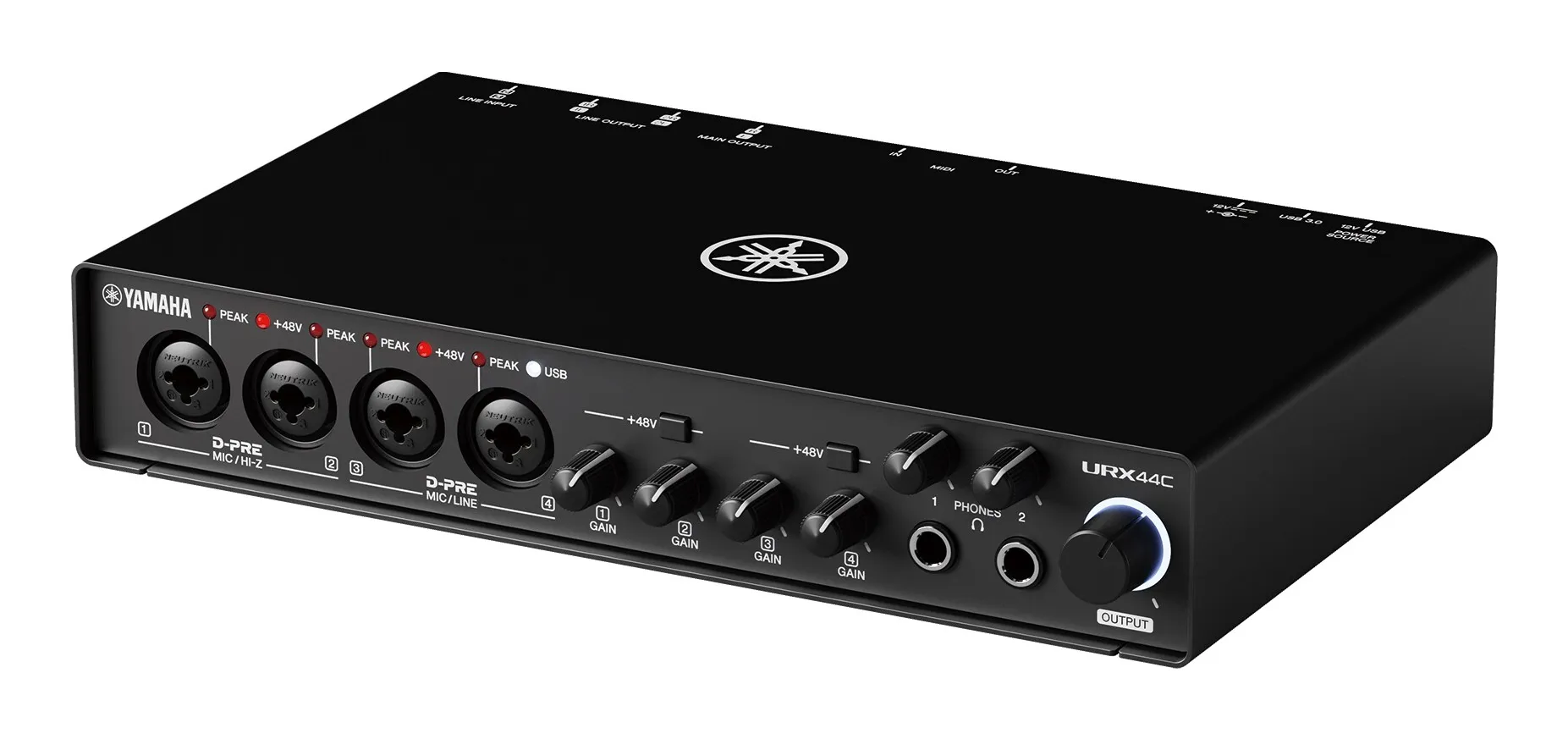Yamaha URX44C, Desktop, Svart, USB, DC, 252 mm, 159 mm