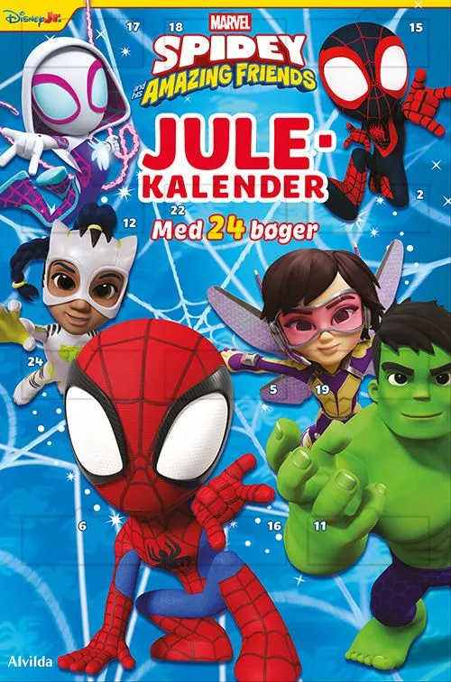 Marvel - Spidey - Julekalender med 24 bildebøker