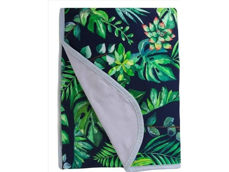 BabyMatex bambustepple dobbelsidig 75*100 Bamboo grå