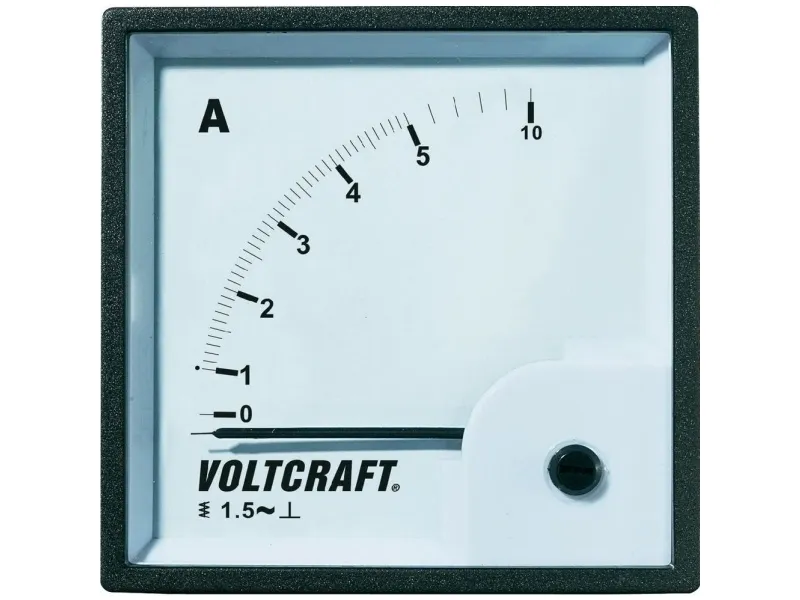 VOLTCRAFT AM-72X72/5A analogt installasjonsmåleinstrument 5 A bløtt jern