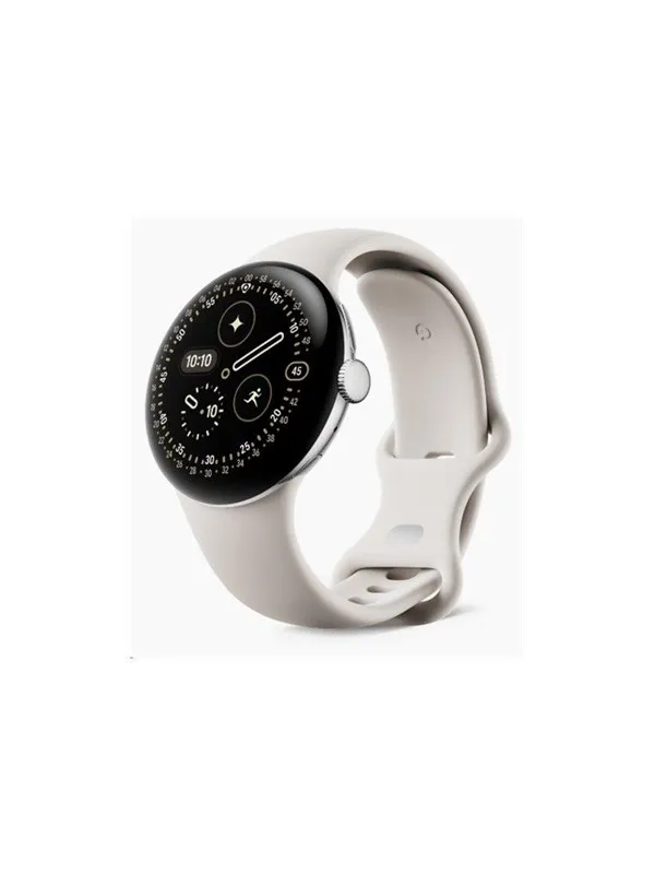 Google Pixel Watch 4 smartklokke 41mm LTE (porselen/sølv)