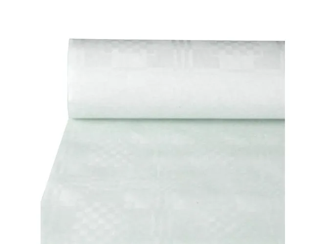 Papstar 12545, Rektangulær, Hvit, Papir, Bordduk, 80 x 5000 cm, 1 stykker