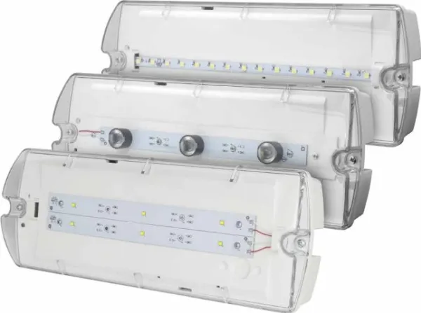 AWEX LED nødarmatur 1,2W 1t HELIOS IP65 ECO med PT HL/1,2W/ESE/PT/OP