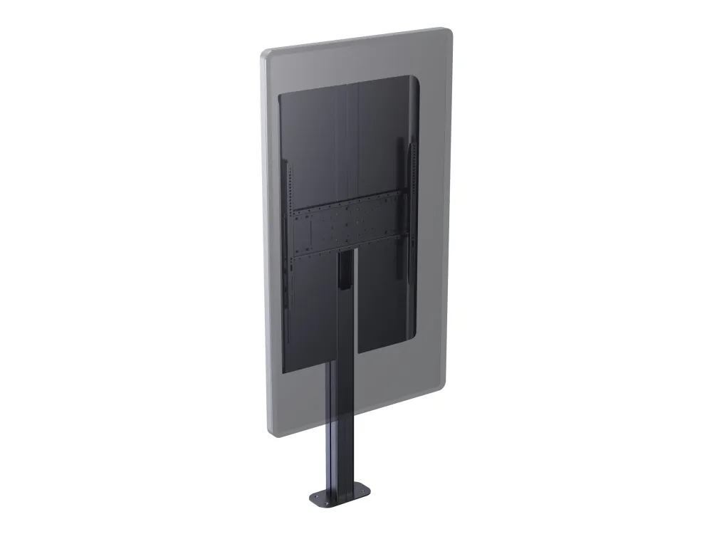 Vision - Stativ - fast - for digital skilt display - stål, aluminium - svart - skjermstørrelse: 55-85 - monteringsgrensesnitt: inntil 600 x 400 mm - plassering på gulv