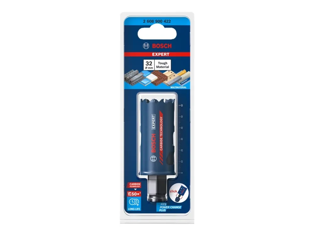 Bosch Expert Tough Material - Hole saw - for plast, murstein, soft tile, stainless steel sheets, wood with metal - 32 mm