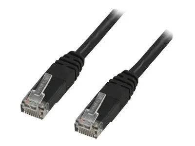 X-Shield - Koppeledning - RJ-45 (hann) til RJ-45 (hann) - 5 m - UTP - CAT 6 - halogenfri, formet - svart