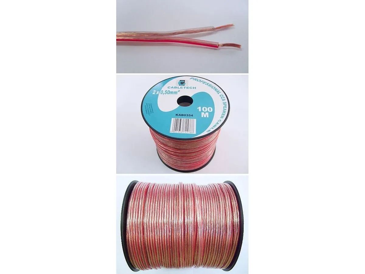 Cabletech høyttalerkabel 2x1,50 PLN 0,99/1m