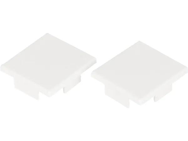 Art Endestykke High Hvid 2 stk., til E-7504025 Profil Art High 2m Hvid PROFESSIONEL