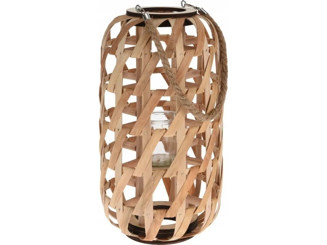 Home Styling Collection Trelykt, minimalistisk flette og snorhåndtak