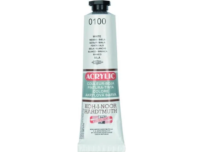 Koh-i-noor akrylmaling ACRYLIC 40 ml hvit 162711