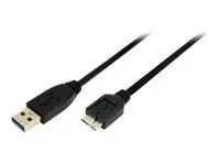 LogiLink - USB-kabel - USB-type A (hann) til Micro-USB Type B (hann) - USB 3.0 - 3 m