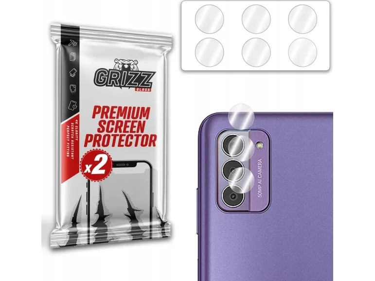 GrizzGlass HybridGlass kameralinsebeskytter til Nokia G42