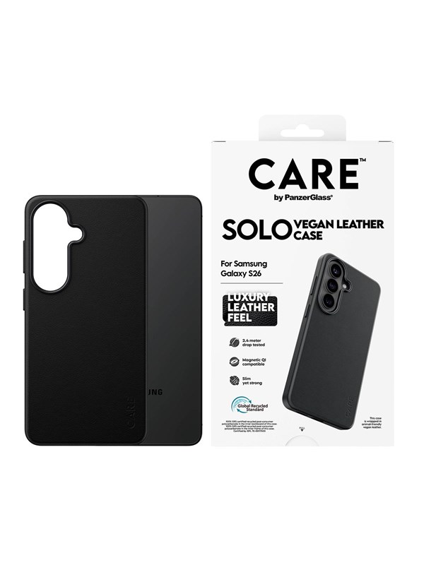 CARE by PanzerGlass Solo Case Black w. Qi Samsung Galaxy S26