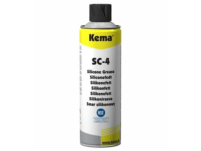 KEMA Siliconespray SC-4 500ml spray til smøring af kunststoflejer lister, remme multistik m.v