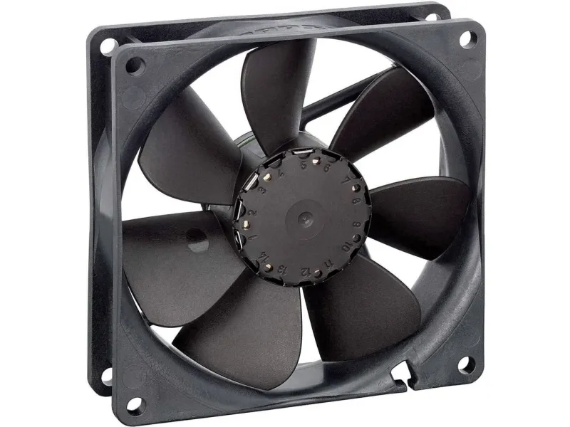 Ebm Pope 3412 N/2 G Aksialvifte 12 V/Dc 91 M³/H Lxbxh 92 X 92 X 25,4 Mm