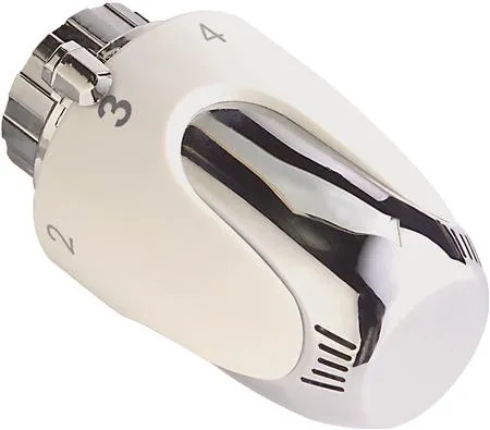 NAGA THERMRAD reguleringsgrep krom/hvit, M30x1,5 passer til Csslr Design tilkoblingssett 9200131