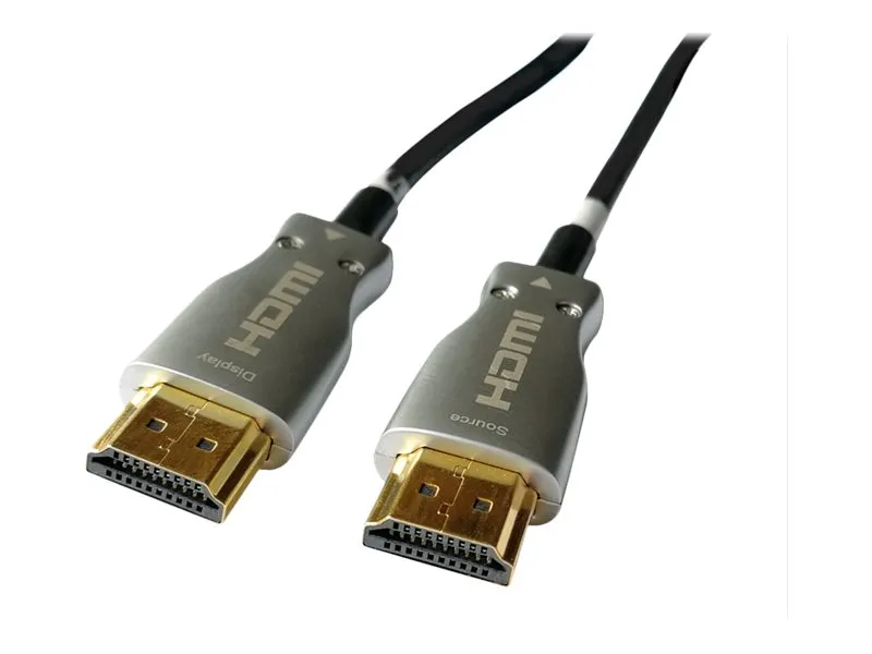 Sinox - High Speed - HDMI-kabel med Ethernet - HDMI hann til HDMI hann - 90 m - fiberoptisk - 4K-støtte