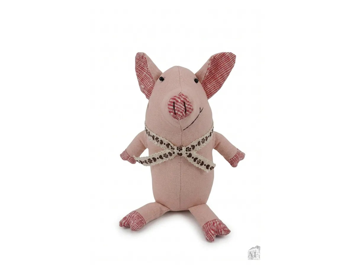 Det Gamle Apotek gris, H30 cm, B12 cm, rosa