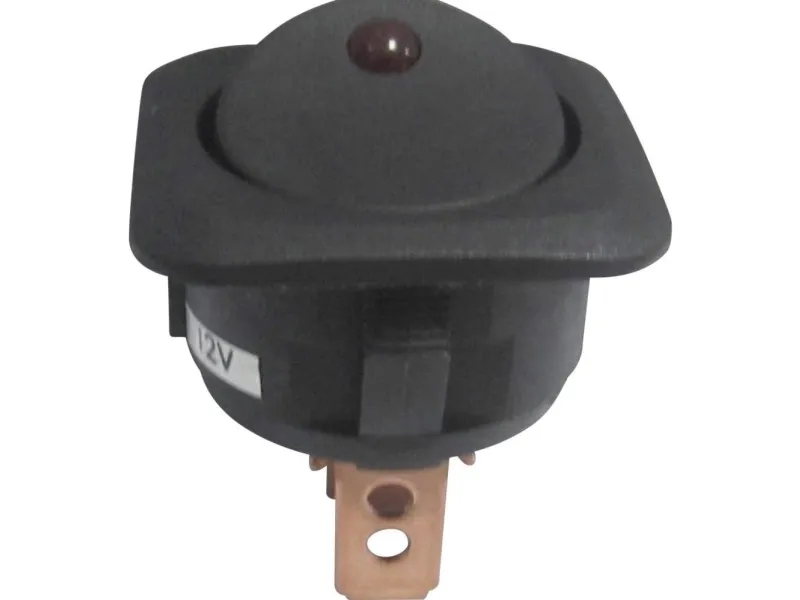 TRU COMPONENTS bil-vippebryter TC-R13-203L-SQ rød 12 V/DC 25 A (1 stk)