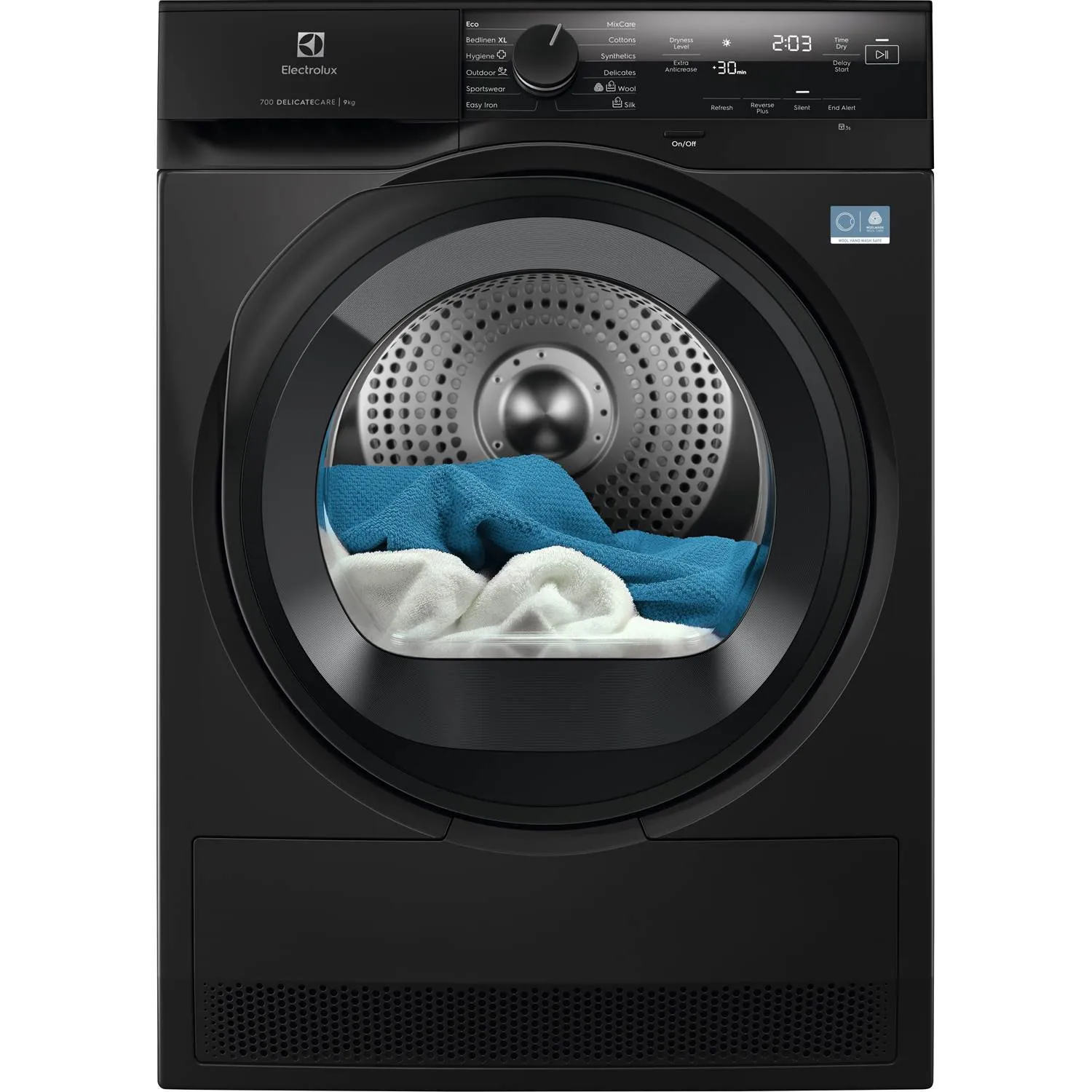 Electrolux EDI7H2E95G varmepumpetørketrommel 700 DelicateCare 9 kg
