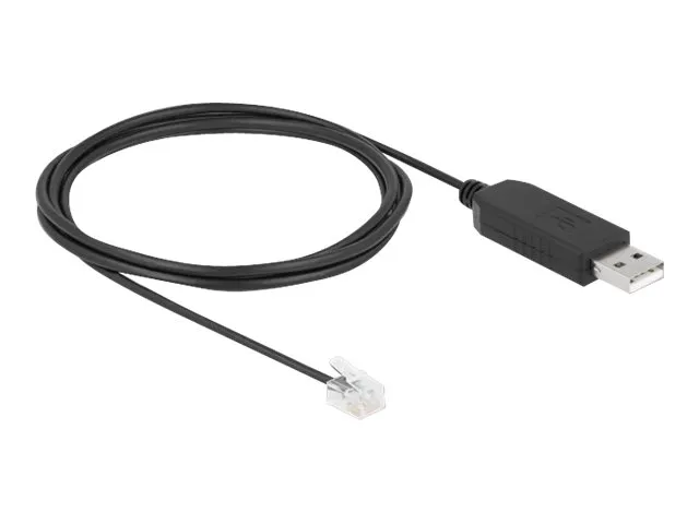 Delock - Seriell adapter - USB 2.0 - RS-232 x 1 - svart