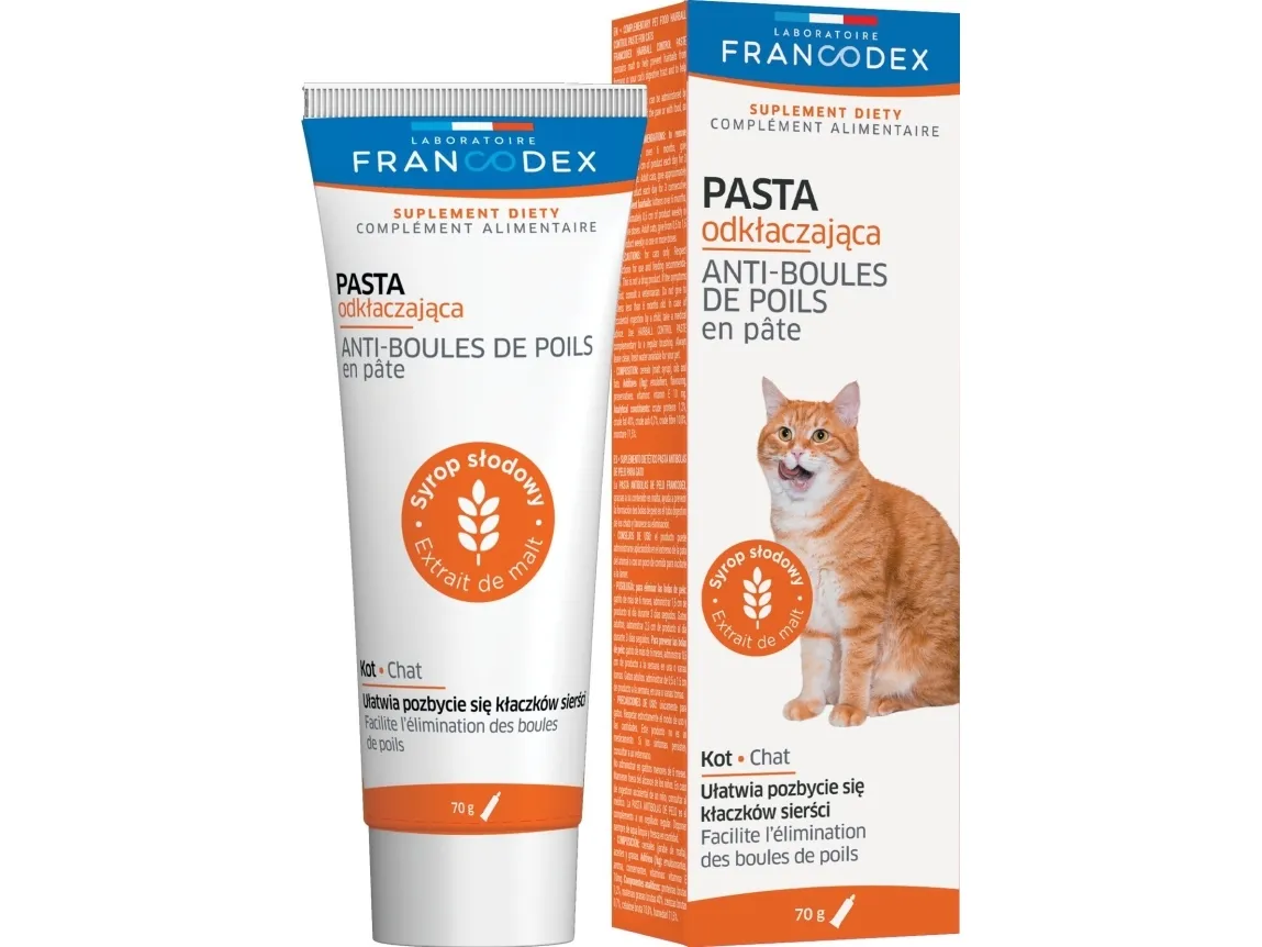 FRANCODEX Anti Hårkugle pasta for katte - 70g