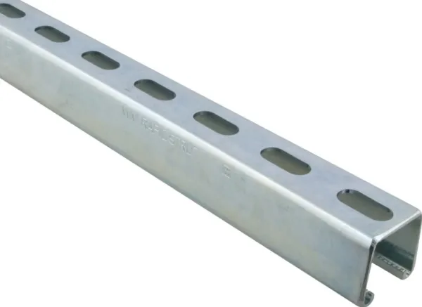 Walraven prof.skin. 41x41x2 3m - Strut montageskinne elfor. m/savtak. tænder for ekstra greb