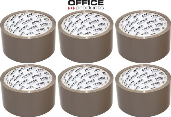 Office Products pakkebånd 48 mm/50 y Hot-melt brun (6)