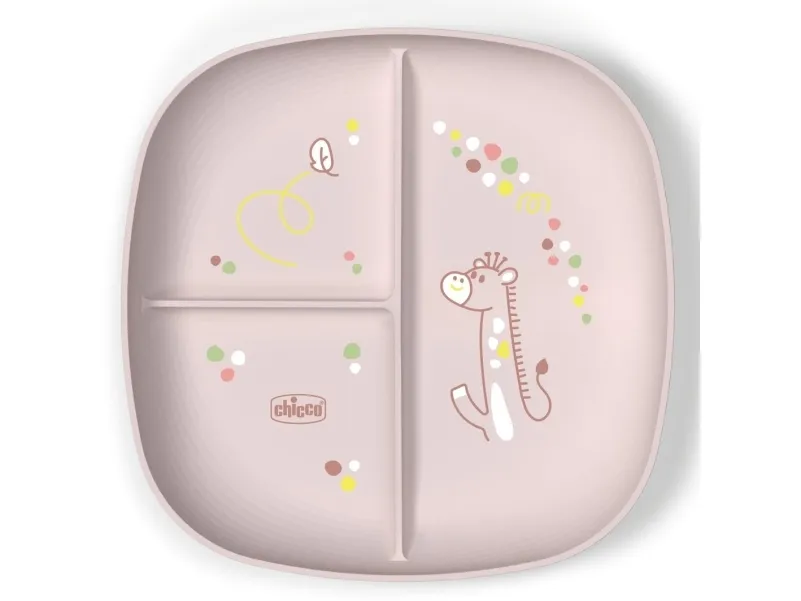 Chicco 00016003150000, Småbarnstallerken, Rosa, Gutt/Jente, 1 år, 168 g, 210 mm