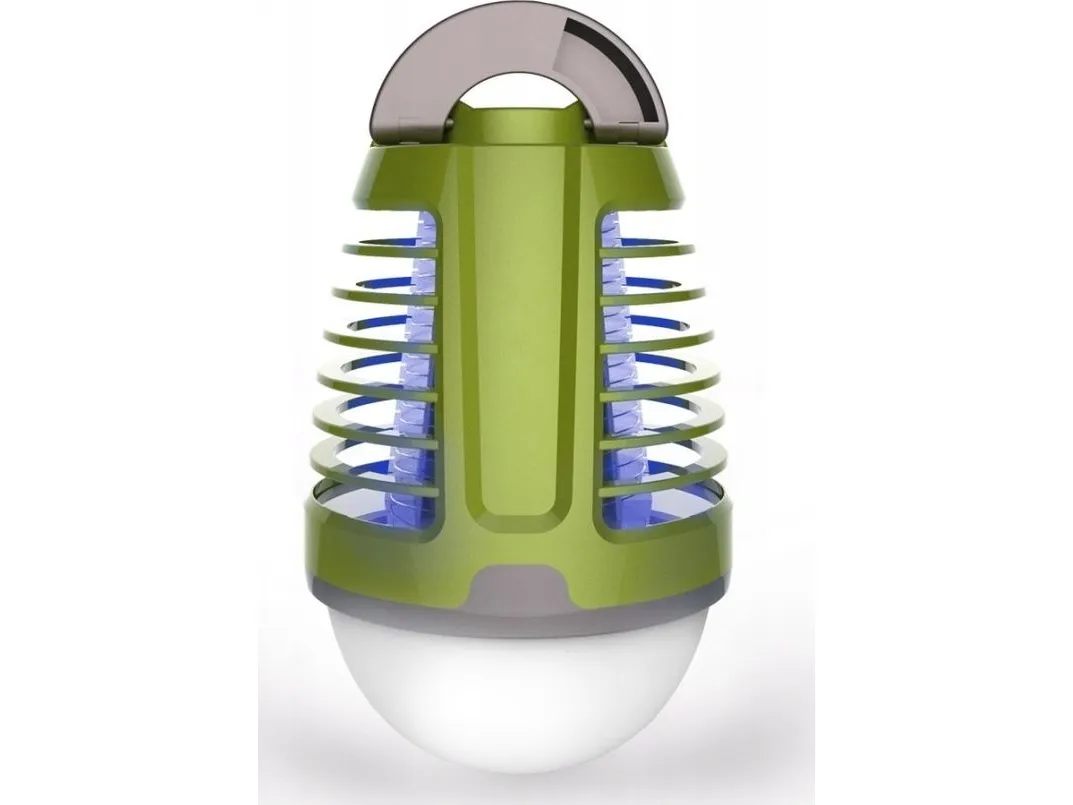 Platinet LED myggelampe/insektlampe MOSQUITO KILLER 5H BAT 6500K IP44 grønn [44890]
