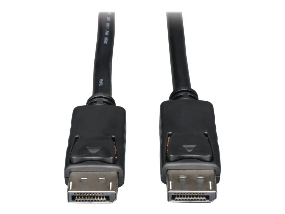 Eaton Tripp Lite Series DisplayPort Cable with Latching Connectors, 4K 60 Hz (M/M), Black, 3 ft. (0.91 m) - DisplayPort-kabel - DisplayPort (hann) til DisplayPort (hann) - 91 cm - svart