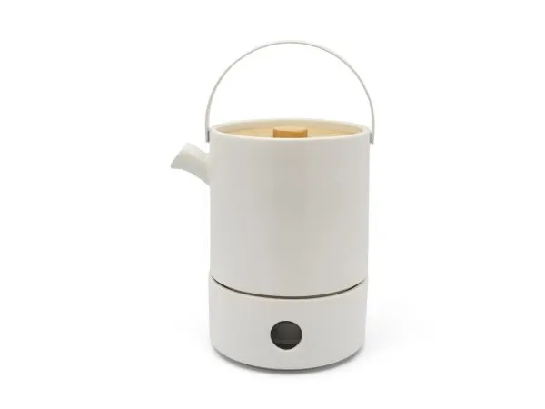 Bredemeijer Umea, Tekannesett, 1200 ml, Hvit, Keramisk, 140 mm, 180 mm