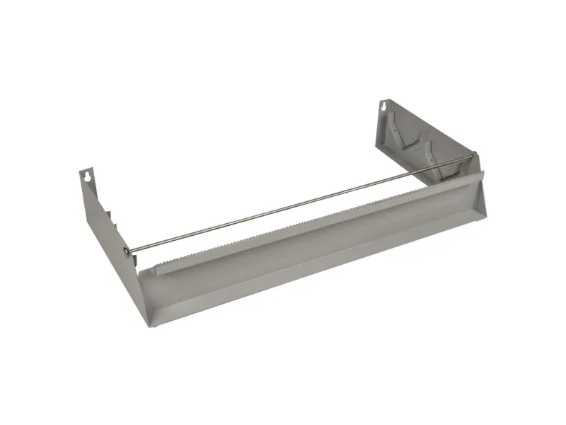 Dispenser, ABENA Cater-Line, 30x16x8cm, sølv, stål, dobbelt, m/savklinge