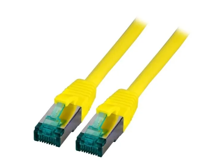 EFB Elektronik MK6001.0,25Y, 0,25 m, Cat6a, S/FTP (S-STP), RJ-45, RJ-45, Gult