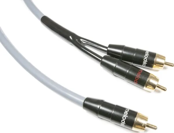 Melodika RCA (Cinch)-kabel - RCA (Cinch) x2 0,5 m grå