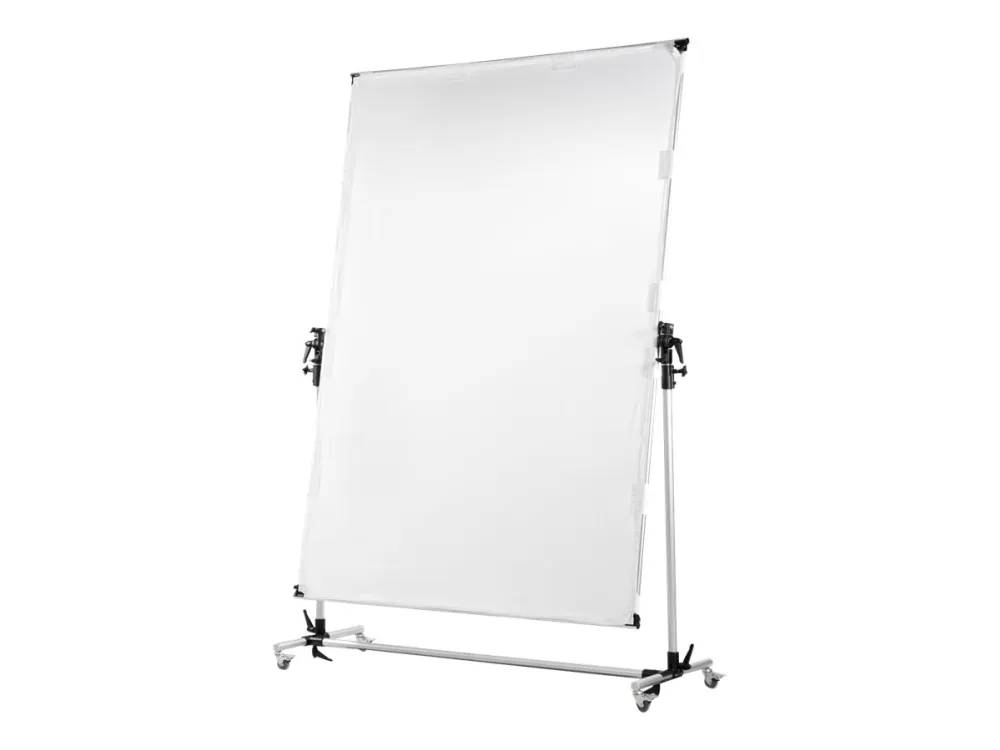 Walimex Pro Rolling Reflector Panel - Reflektor/diffusør - svart/sølv/hvit - syntetisk fiber - 150 cm x 200 cm