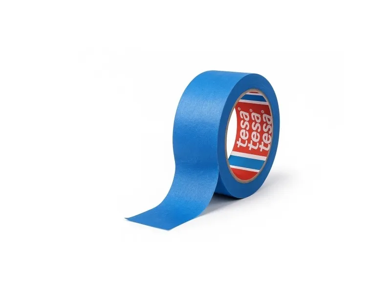 Tesa maskeringstape 28µ (innendørs) / 14µ (utendørs) – 50 m, 38 mm, blå