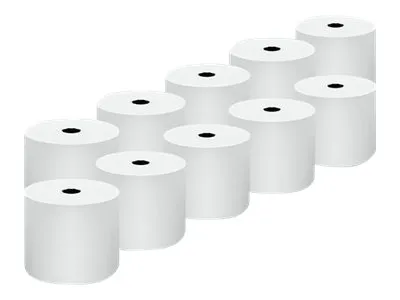 Qoltec - Hvit - Rull (5,7 cm x 40 m) - 55 g/m² - 10 rull(er) termisk papir