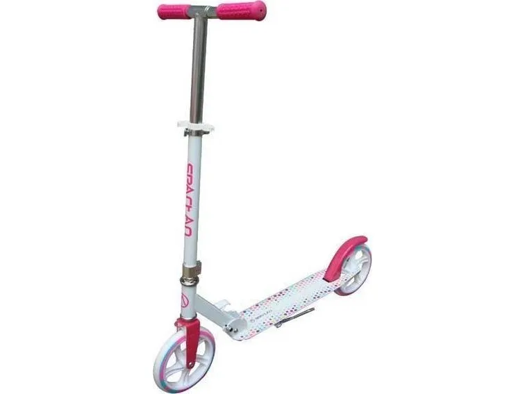 Sparkesykkel Spartan Sport Jumbo IV hvit/rosa