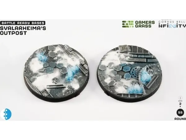 Gamers Grass Infinity – Svalarheimas Outpost – Round 55mm (2x)