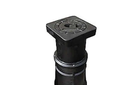 Teleskopisk dæksel 150x150mm - Firk., telesk., max 20t. Isiflo h:270-420mm