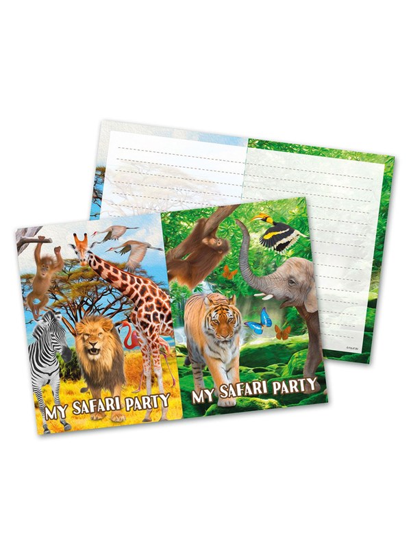 Folat BV Safari Invitations 8pcs.