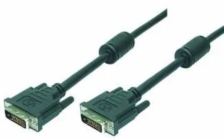 LogiLink 5m DVI-D, 5 m, DVI-D, DVI-D, Sort, Hankjønn/hankjønn