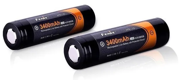 Fenix ARB-L2S 18650, Batteri, Sort, Lithium-Ion (Li-Ion), 3400 mAh, 3,6 V, 18,5 mm