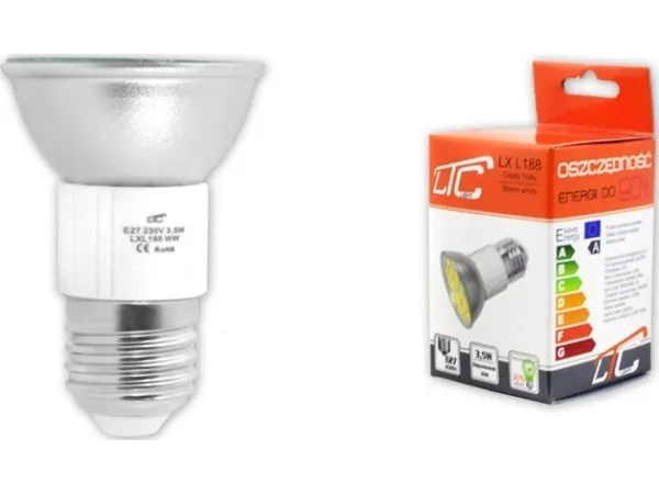 LTC PS 24 LED pære LTC SMD5050 E27/230V varmt hvitt lys